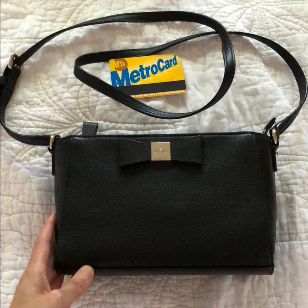 [Kate Spade] Crossbody Leather bow bag